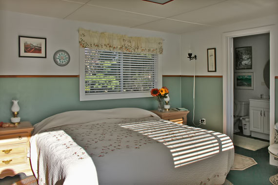 poolside guesthouse interior